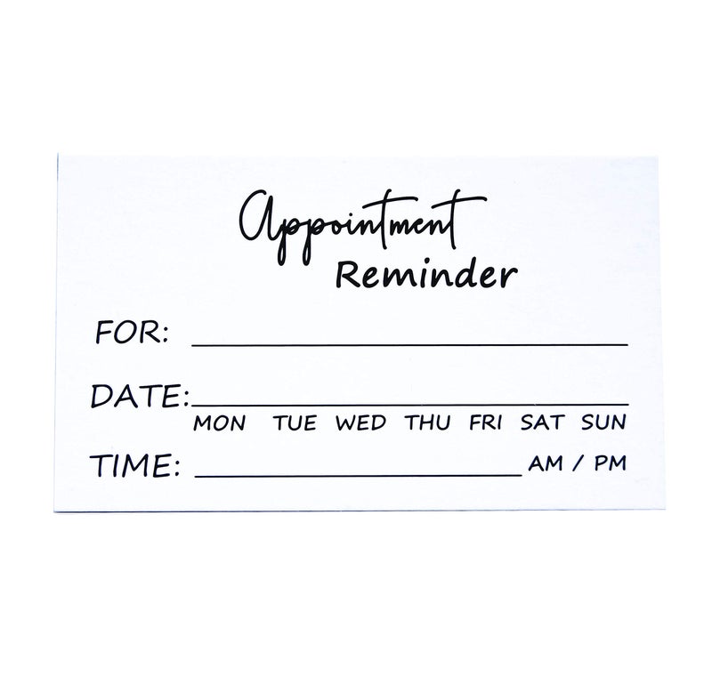 RXBC2011 بطاقات تذكير بالمواعيد RXBC2011 عبوة من 100 - Image 3